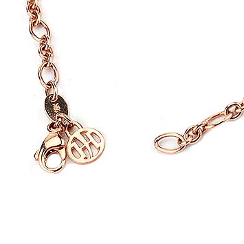 142129 JOHN HARDY Batu Padi 18K Rose Gold Star Pendant Chain Necklace 